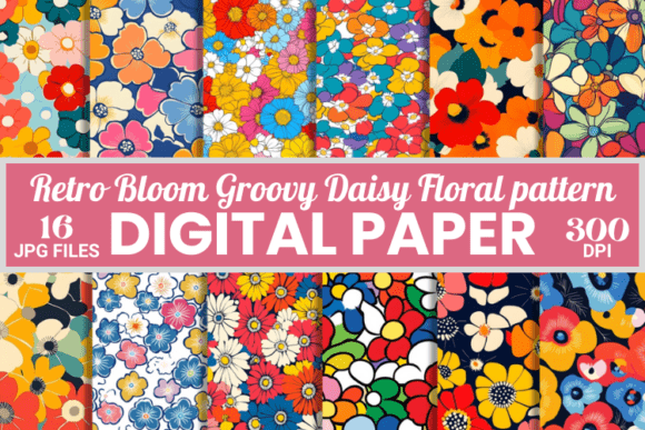 Embracing the Retro Bloom Groovy Daisy Floral Patterns: A 2025 Guide to Digital Paper Perfection