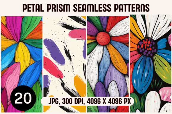 Petal Prism Seamless Patterns