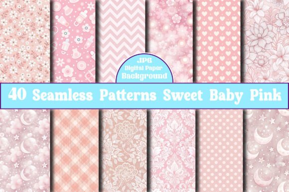 Seamless Patterns Sweet Baby Pink: Elevate Your Design Projects
