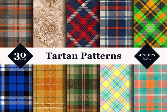 The Art of Modern Heritage: Unlocking Creativity with Tartan Style Seamless Patterns 06